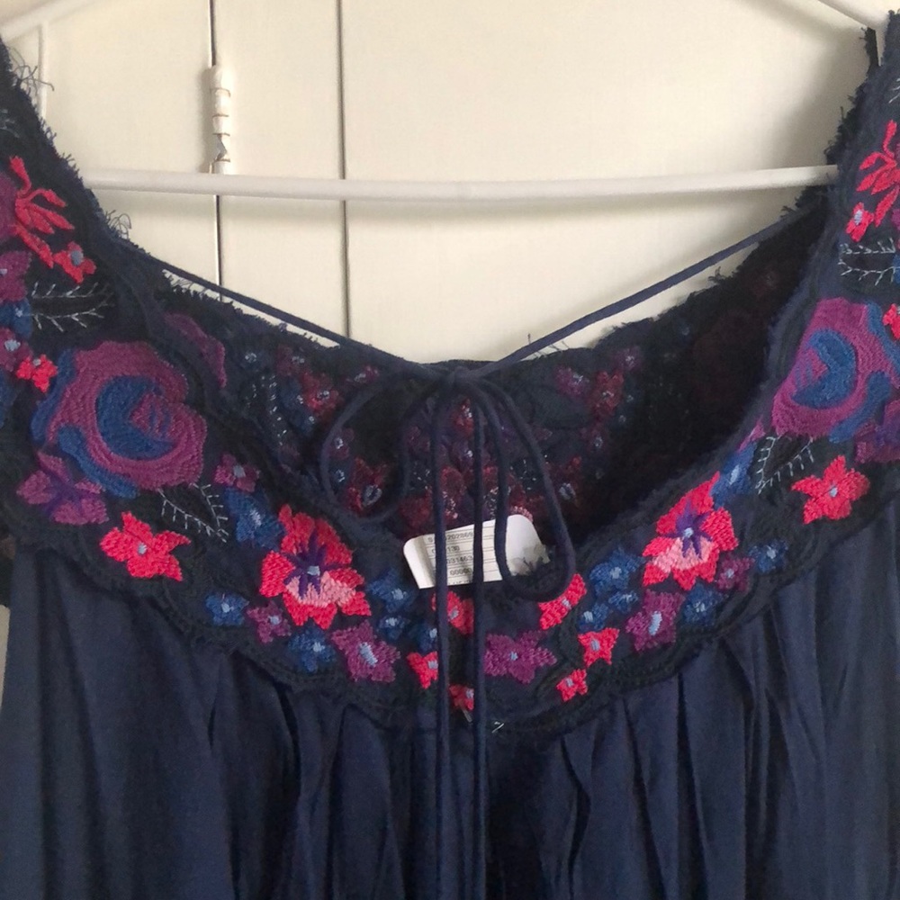 The Flower Embroidered Mini Dress - Picture 5 of 7